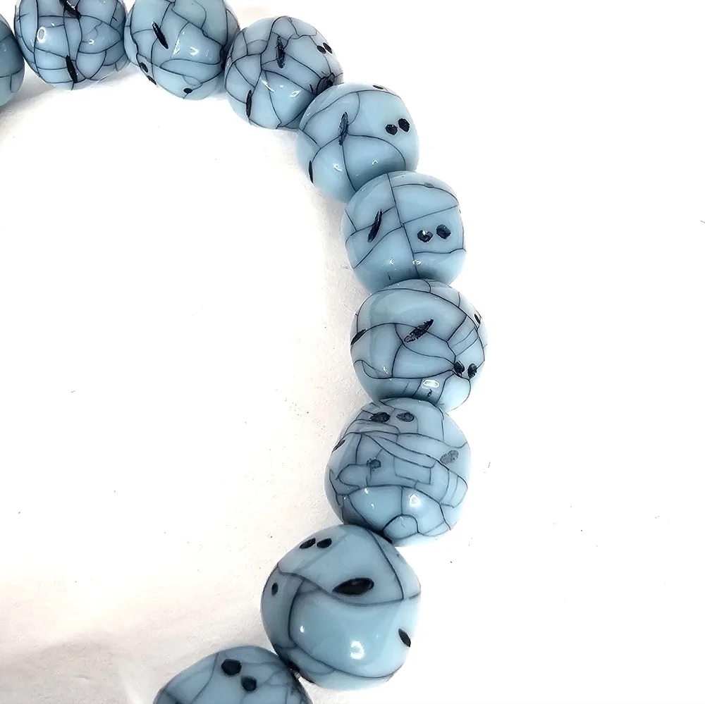 Faux Turquoise Bead Bracelet